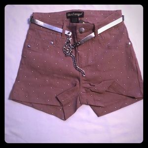 Silver studs shorts